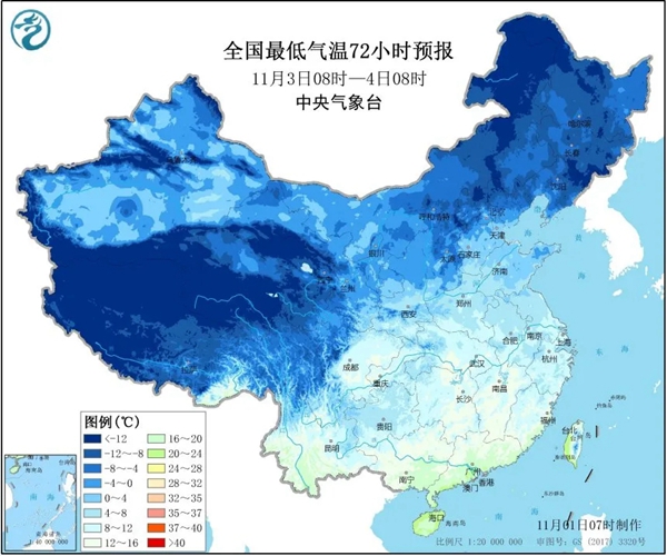 接下来一周天长将大幅降温