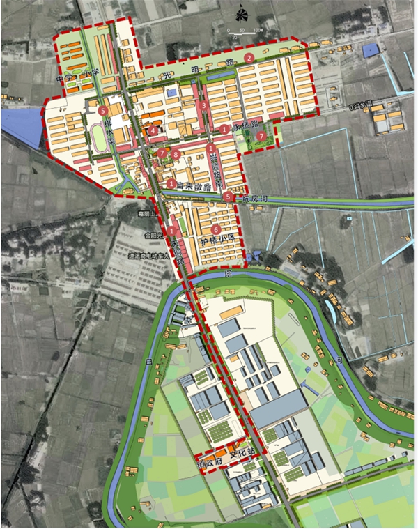永丰镇政府驻地建成区位于永丰镇街道周边,包含三元村,宏大村和民生